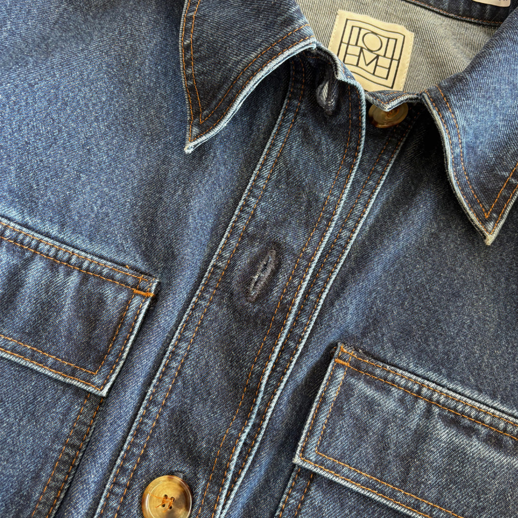 Toteme Cropped Denim Jacket - Women's 36