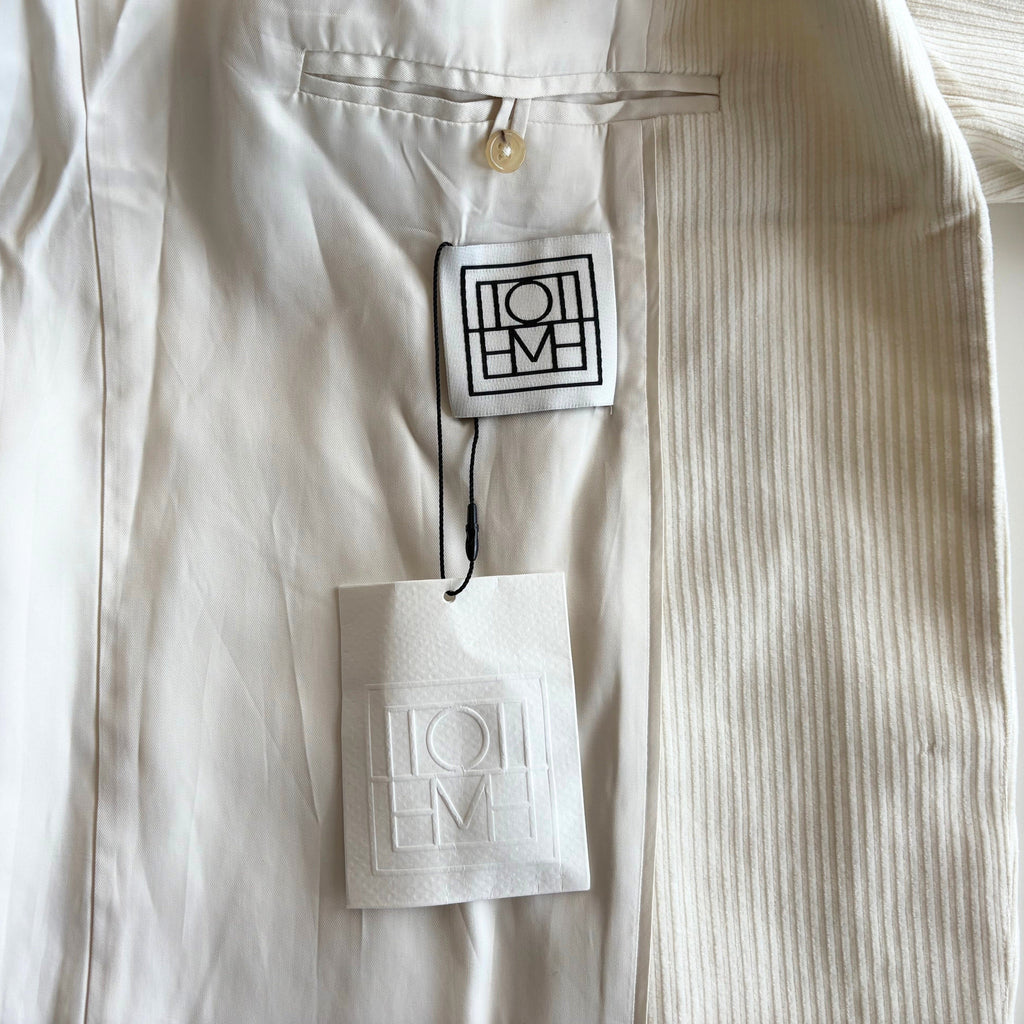 Toteme 'Silk Cotton Cord' Blazer - Women's 34