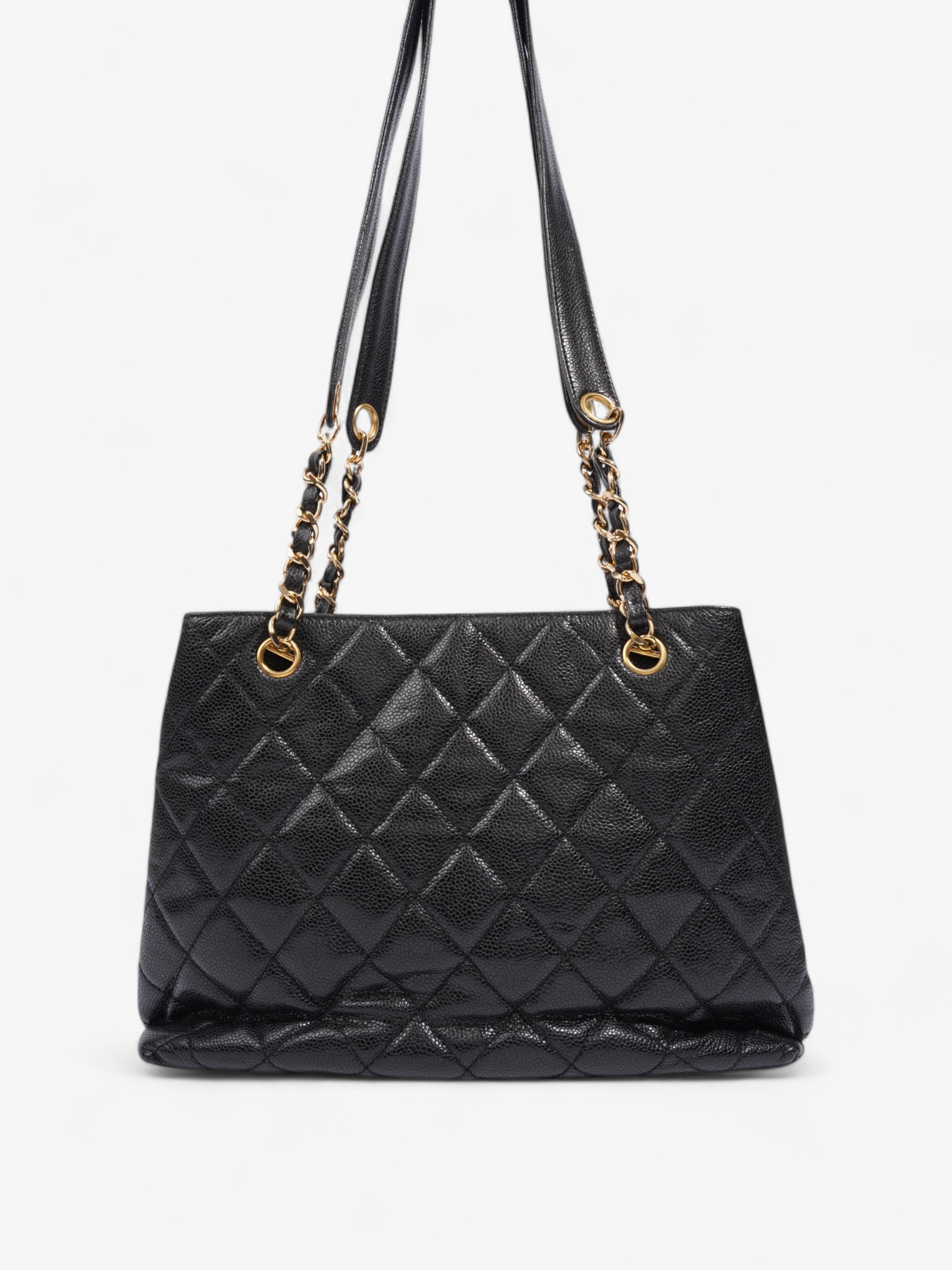 Chanel Cocomark Shoulder Bag Black Caviar Leather