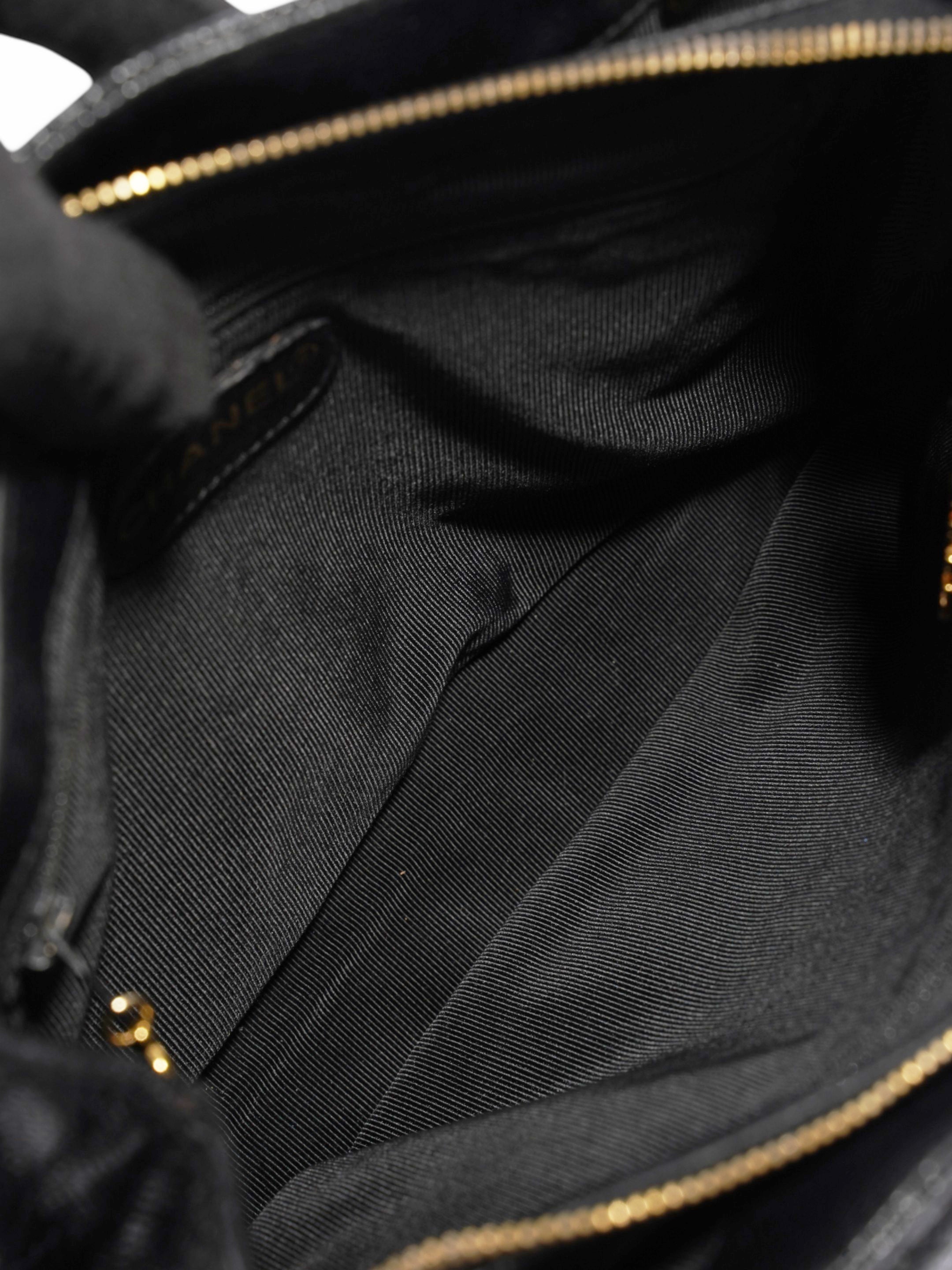 Chanel Cocomark Shoulder Bag Black Caviar Leather