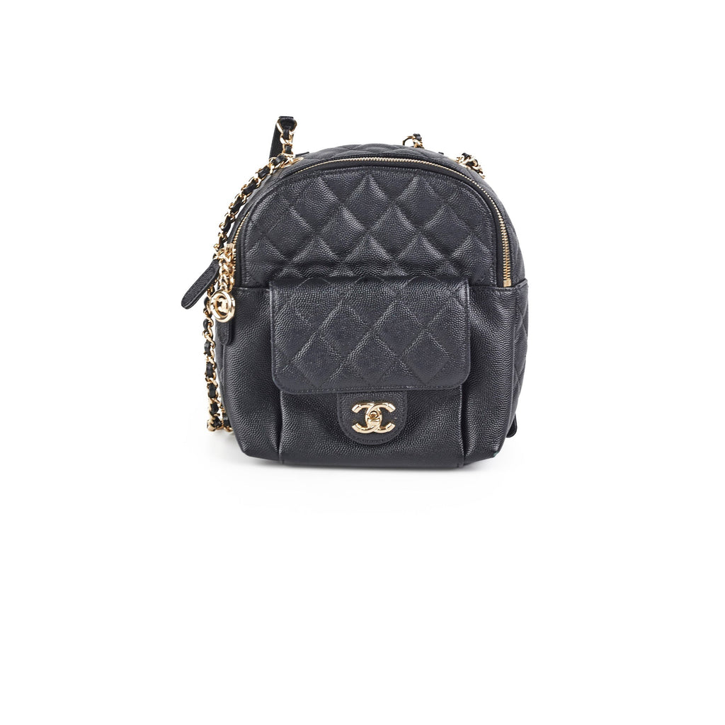 Chanel Mini Caviar Black Backpack - Series 26