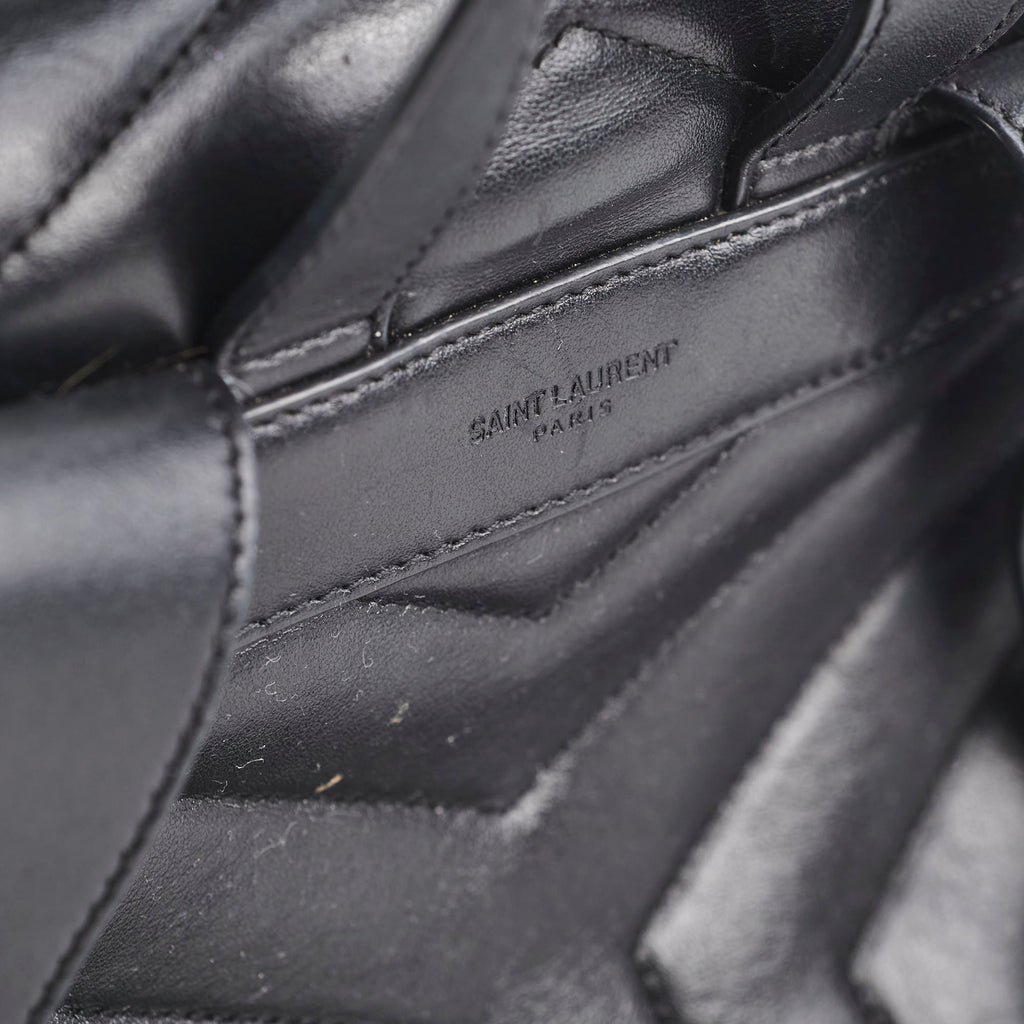 Saint Laurent Lou Small Black Backpack