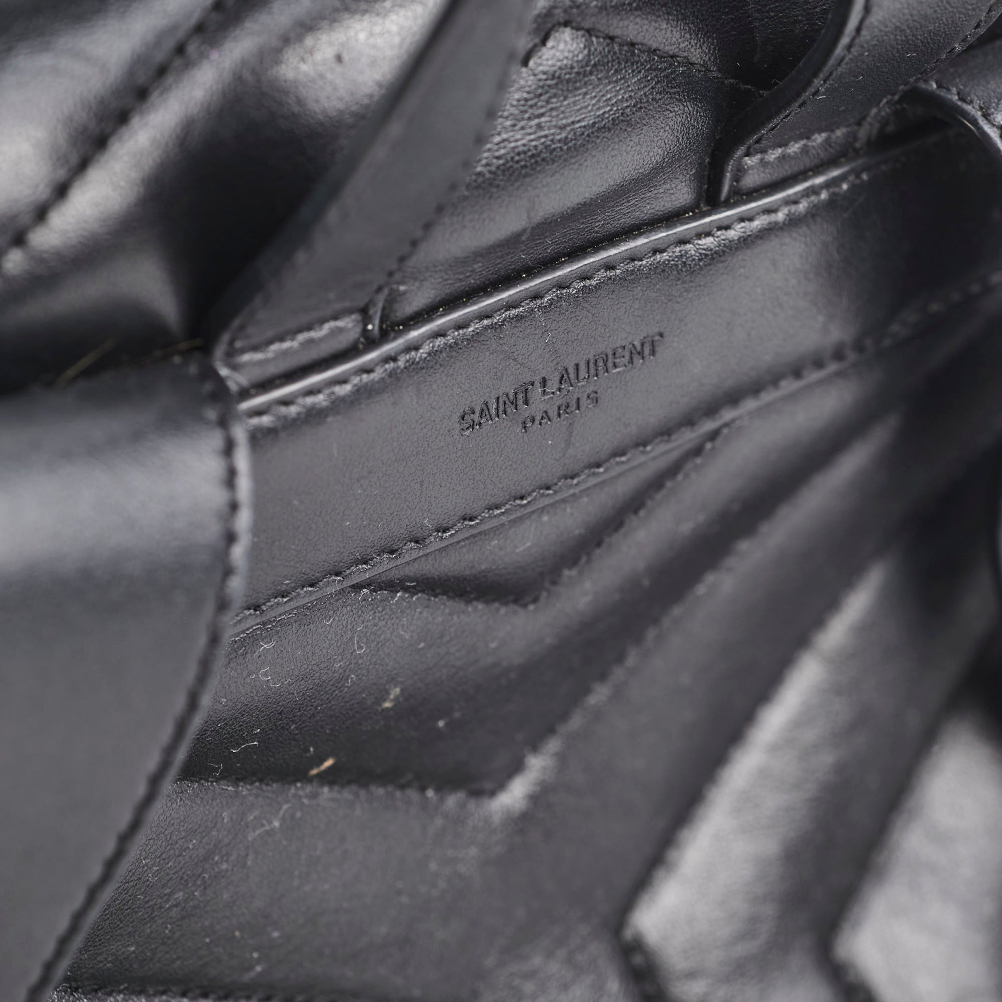 Saint Laurent Lou Small Black Backpack