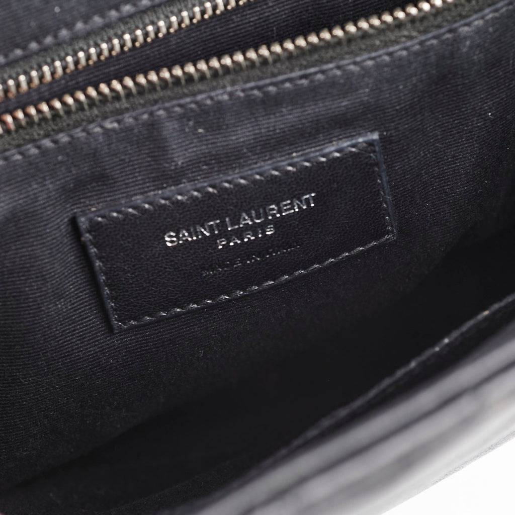 Saint Laurent Lou Small Black Backpack