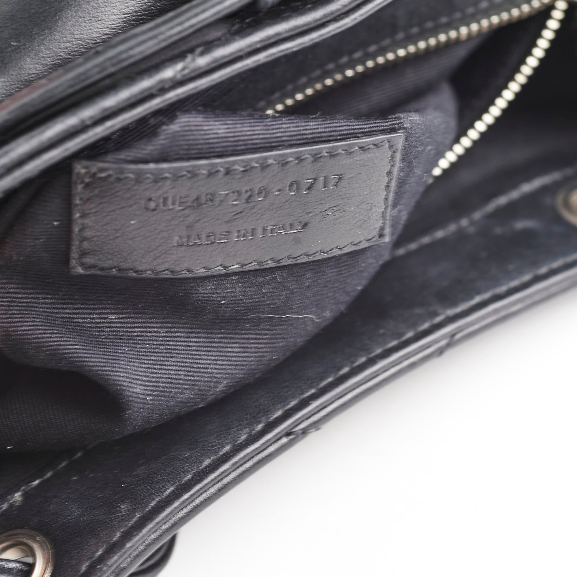Saint Laurent Lou Small Black Backpack