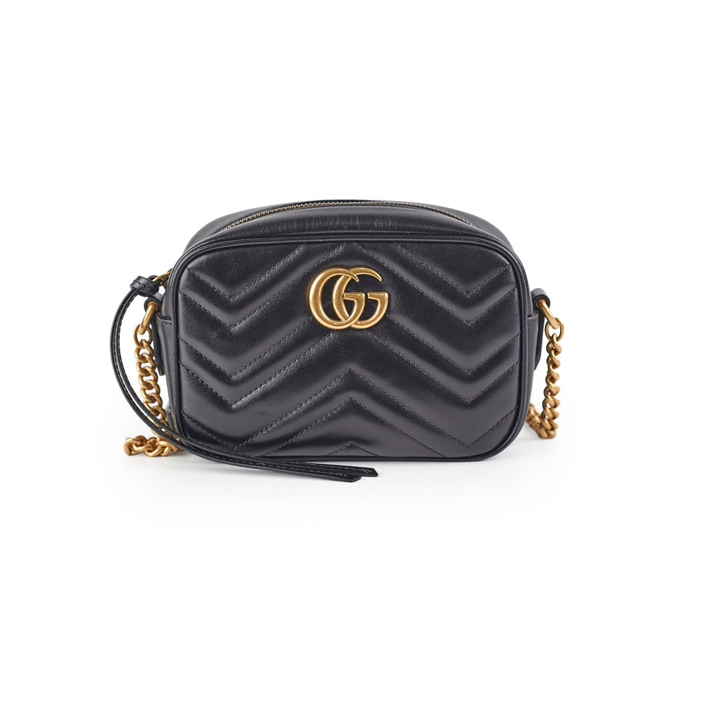 Gucci Mini Marmont Camera Bag Black