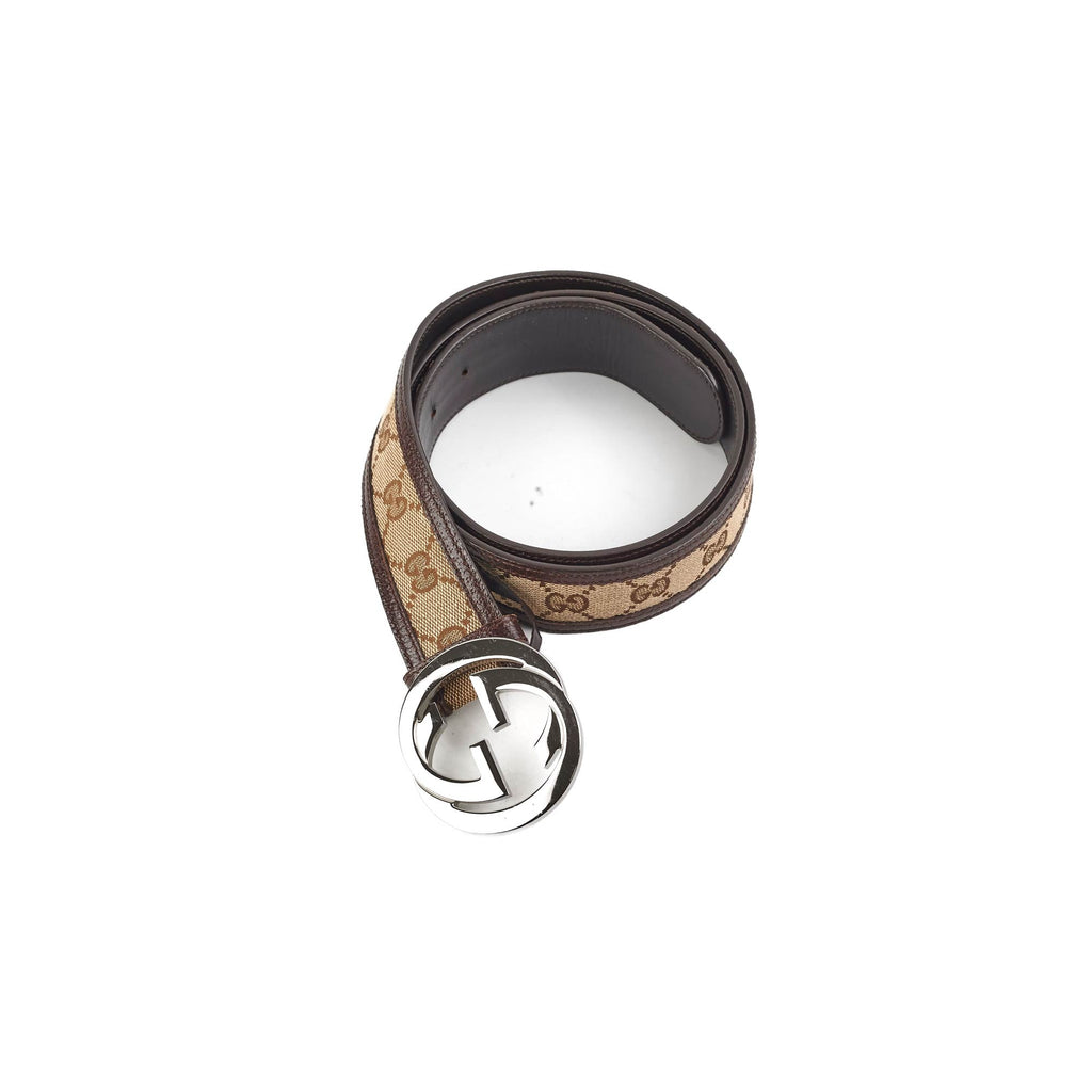 Gucci Interlocking Monogram Belt Brown (Size 100)
