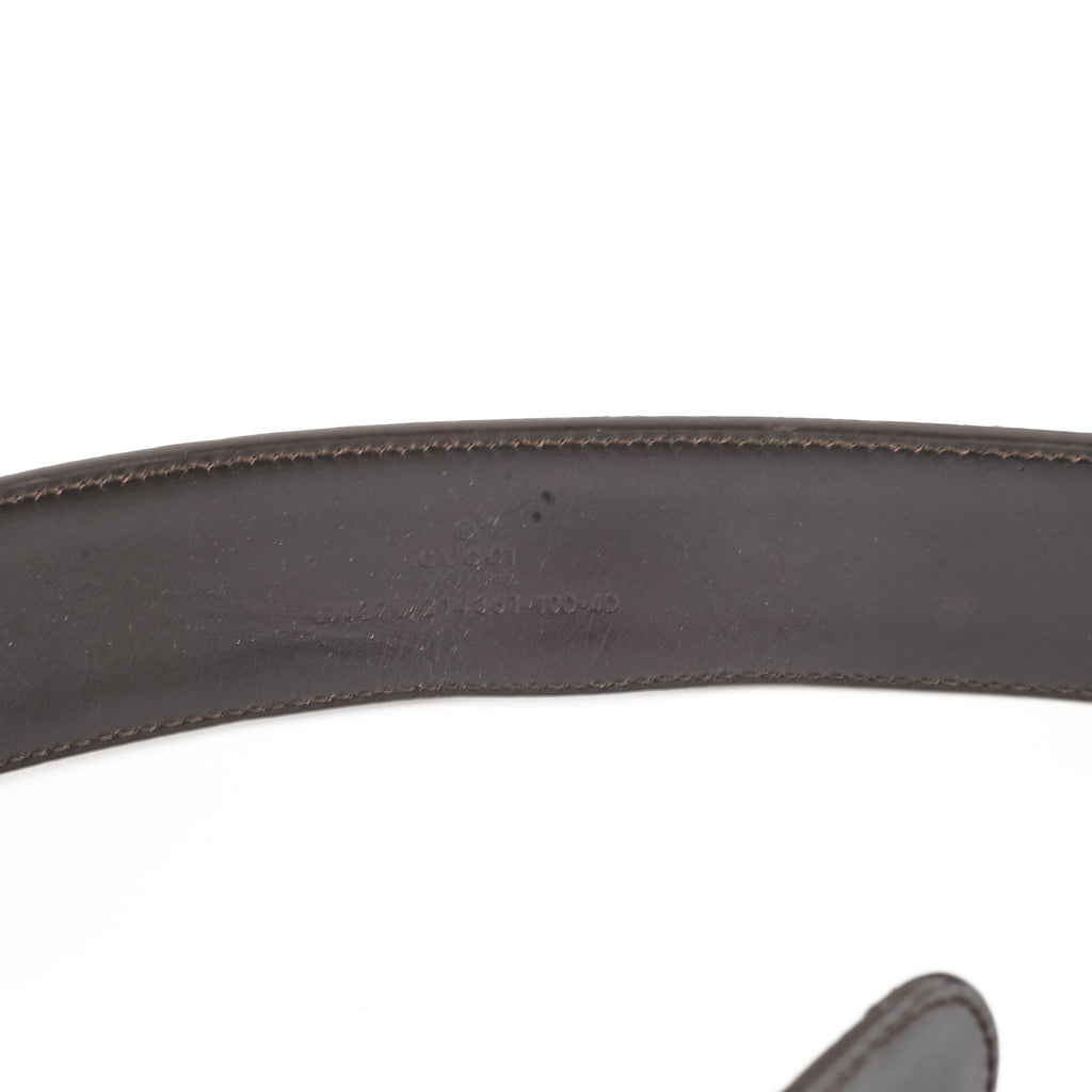Gucci Interlocking Monogram Belt Brown (Size 100)