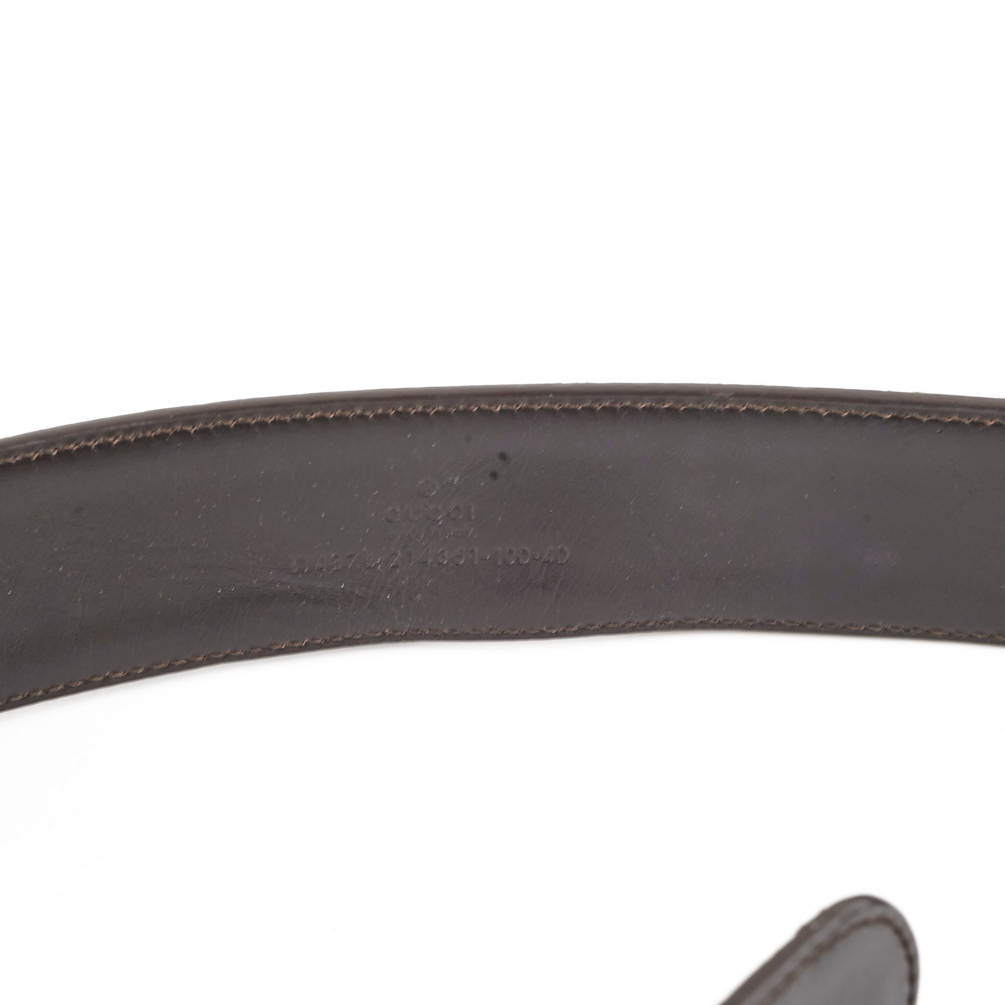 Gucci Interlocking Monogram Belt Brown (Size 100)