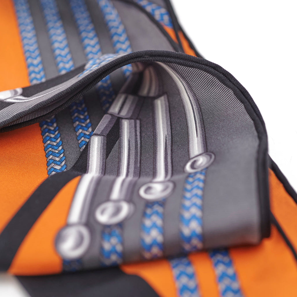 Gucci Triangle Scarf Orange/Blue