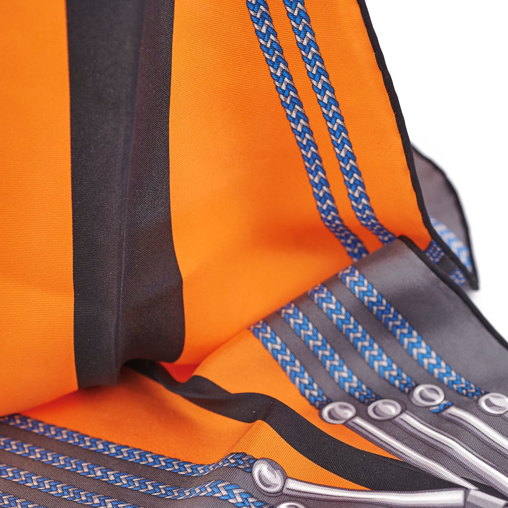 Gucci Triangle Scarf Orange/Blue