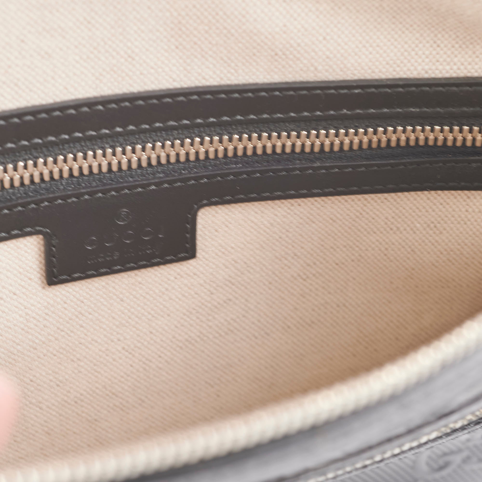 Gucci Mens Monogram Black Crossbody Bag