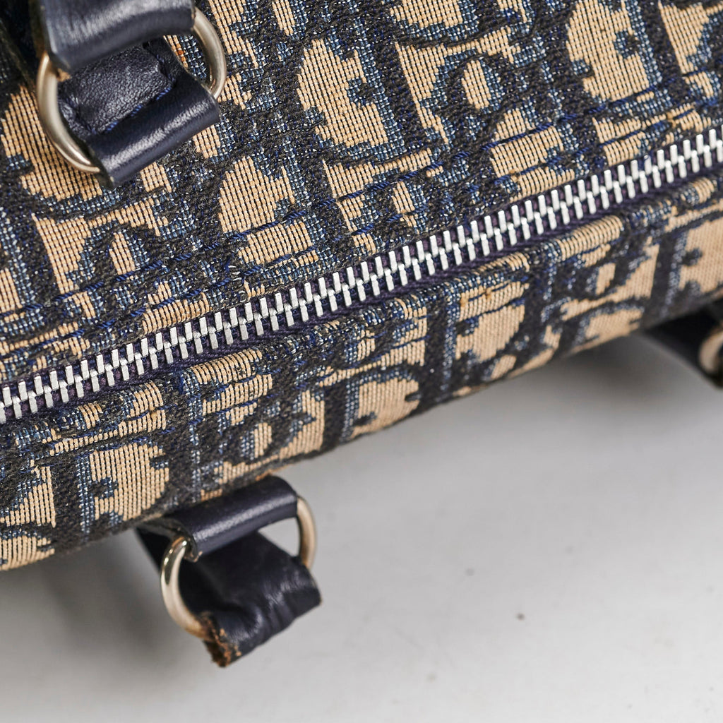 Christian Dior Boston Navy Monogram Bag