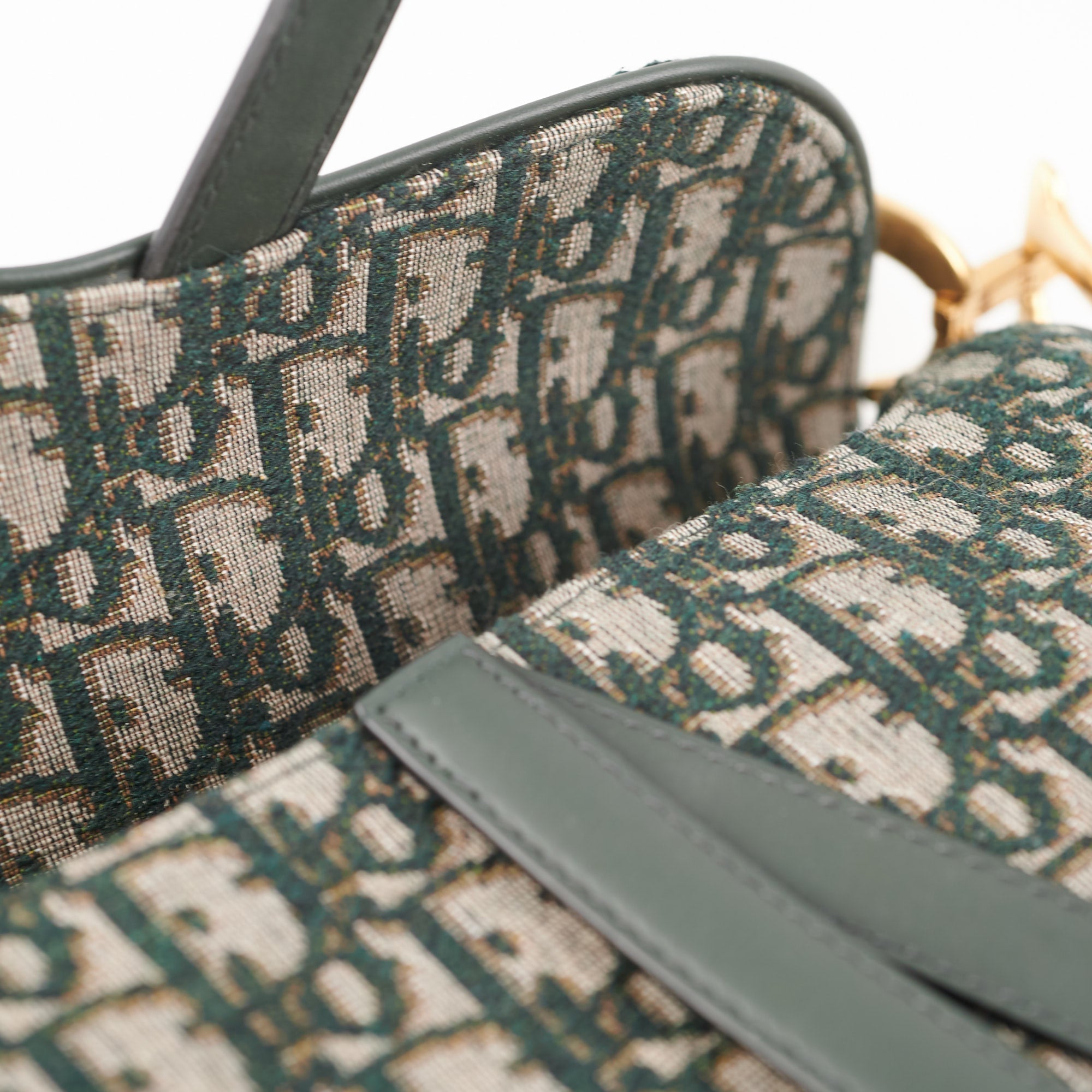 Dior Saddle Bag Oblique Green