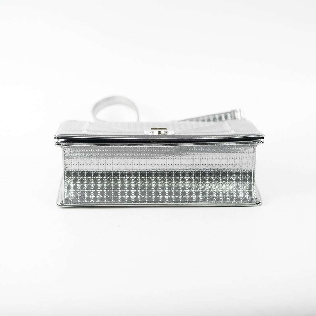 Dior Medium Diorama Metallic Silver