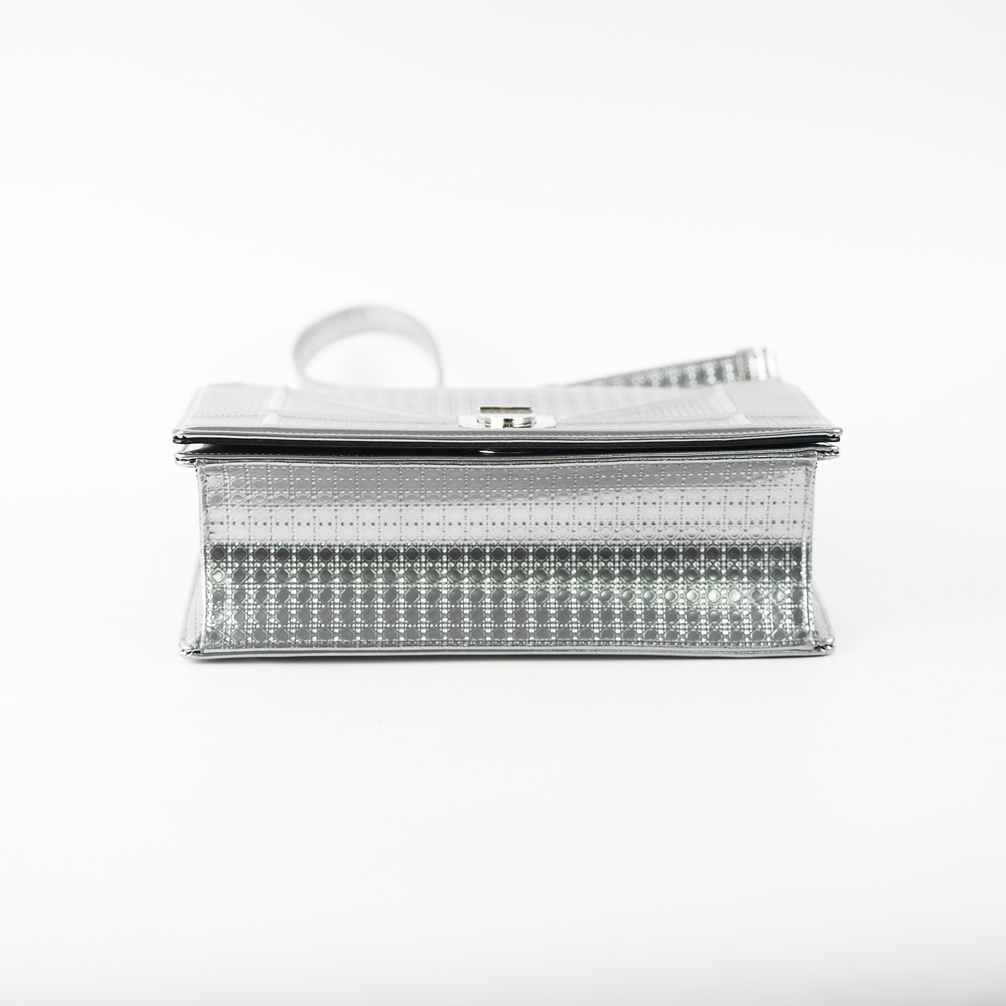 Dior Medium Diorama Metallic Silver