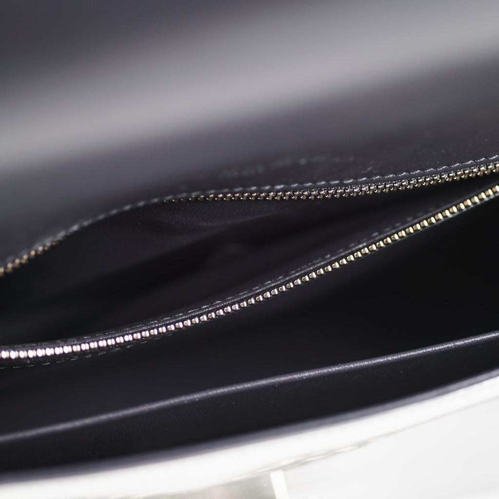 Dior Medium Diorama Metallic Silver