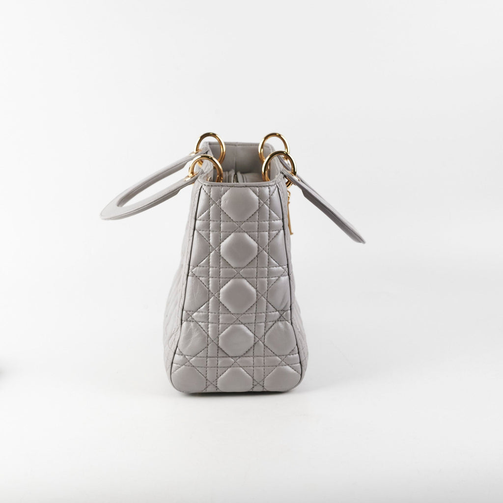 Christian Dior Medium Lady Dior Grey