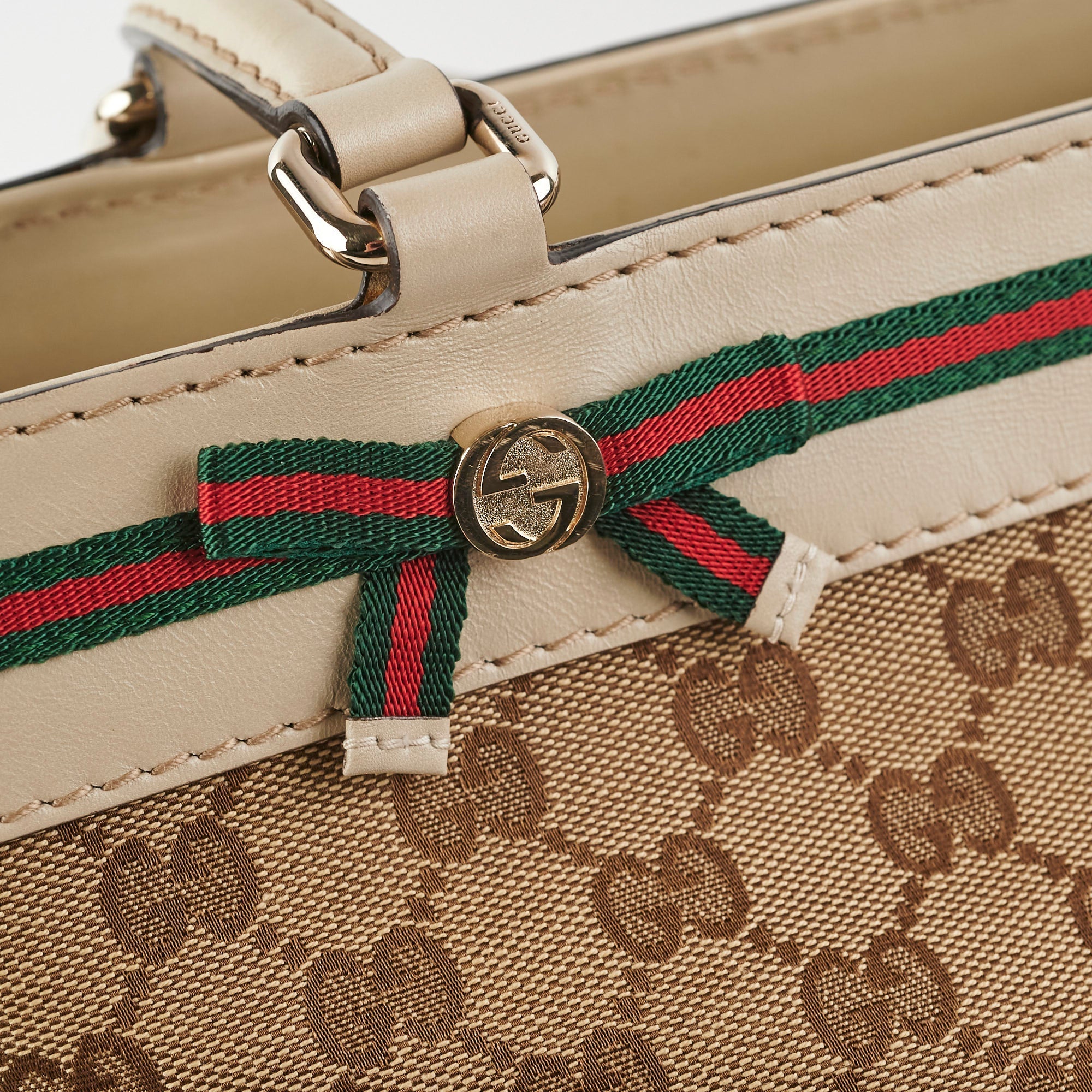 Gucci Monogram Vintage Shoulder Tote