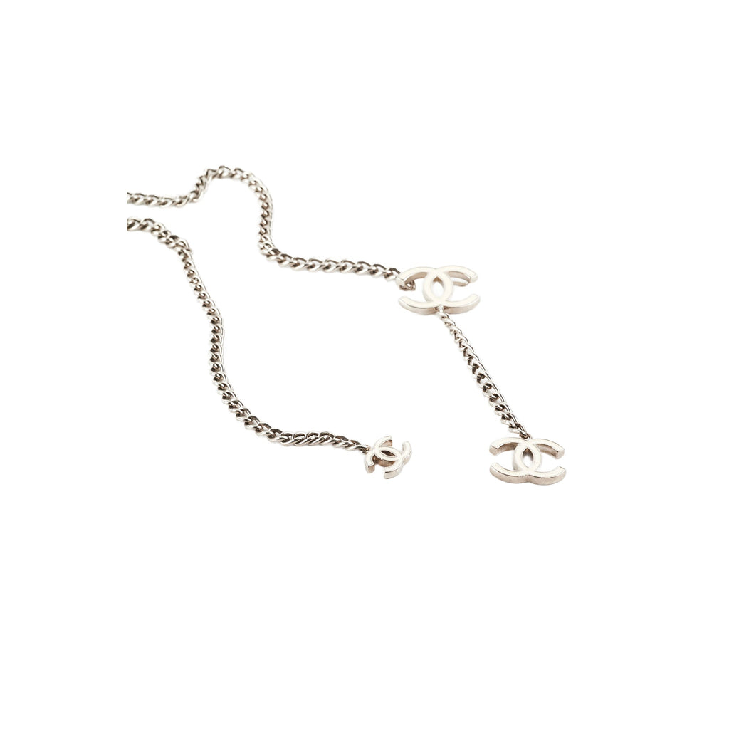 Chanel CC White Logo Chain Belt Costume Jewellery