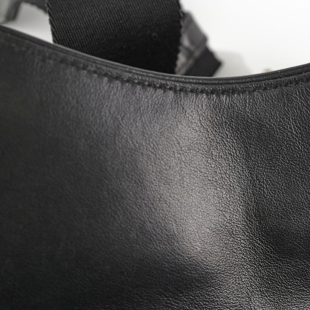 Christian Dior Mens Oblique Leather Saddle Bag