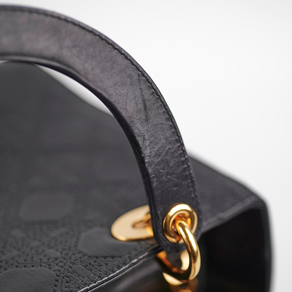 Dior Medium Lady Dior Cannage Bag Black