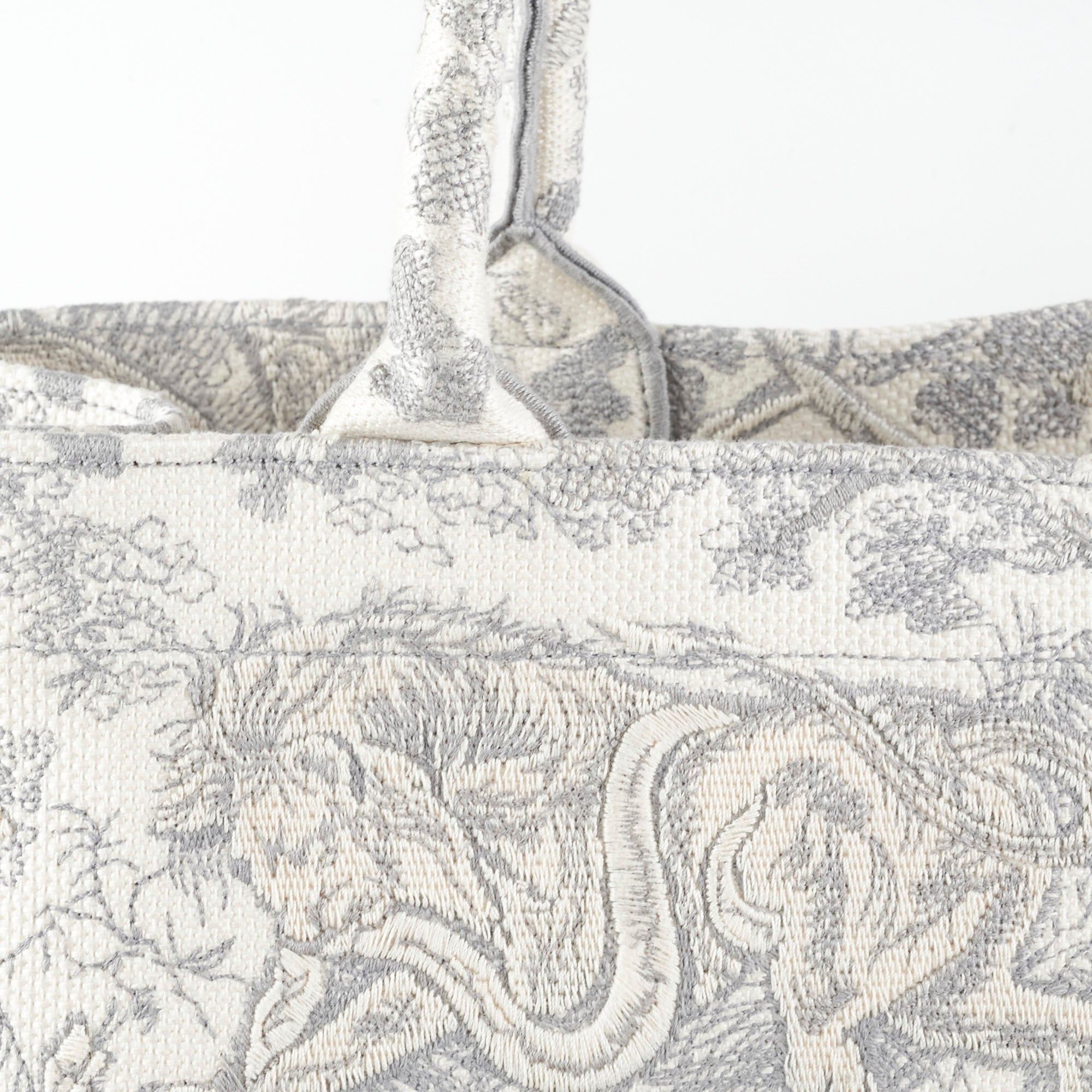 Christian Dior Large Book Tote Grey