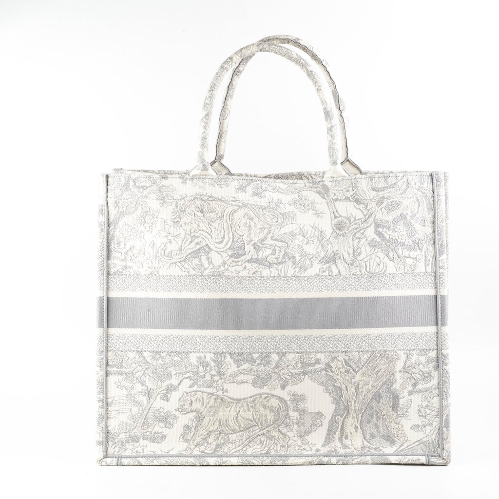 Christian Dior Large Book Tote Grey