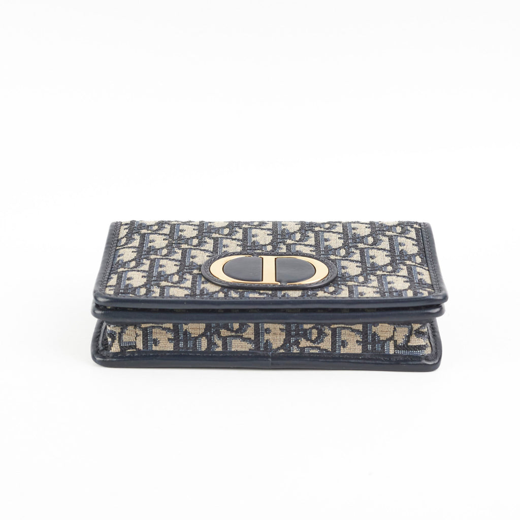 Christian Dior 2 n 1 Oblique Pouch Blue