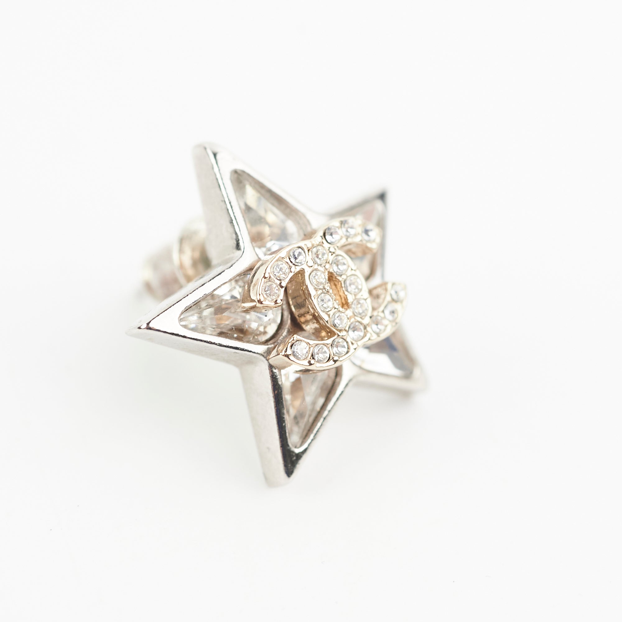 Chanel Star CC Logo Stud Earrings Costume Jewellery