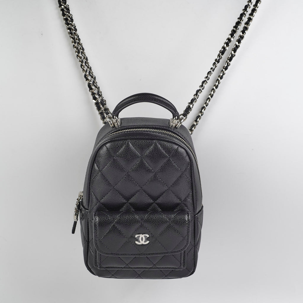 Chanel Mini Backpack Caviar Black