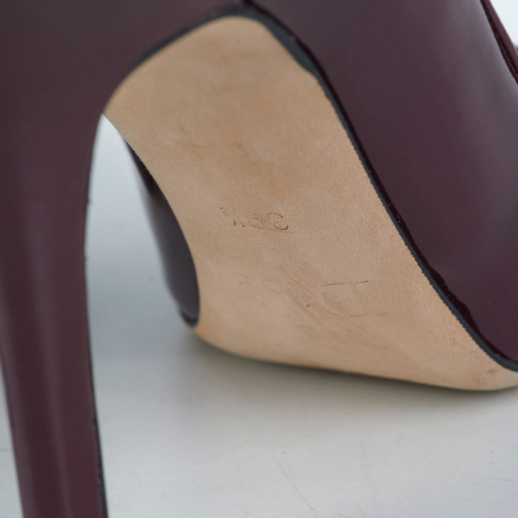 Christian Dior Burgundy Heels Size 39.5