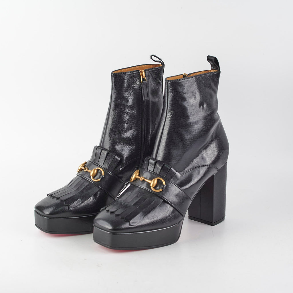 Gucci Horsebit Boots Black Size 41