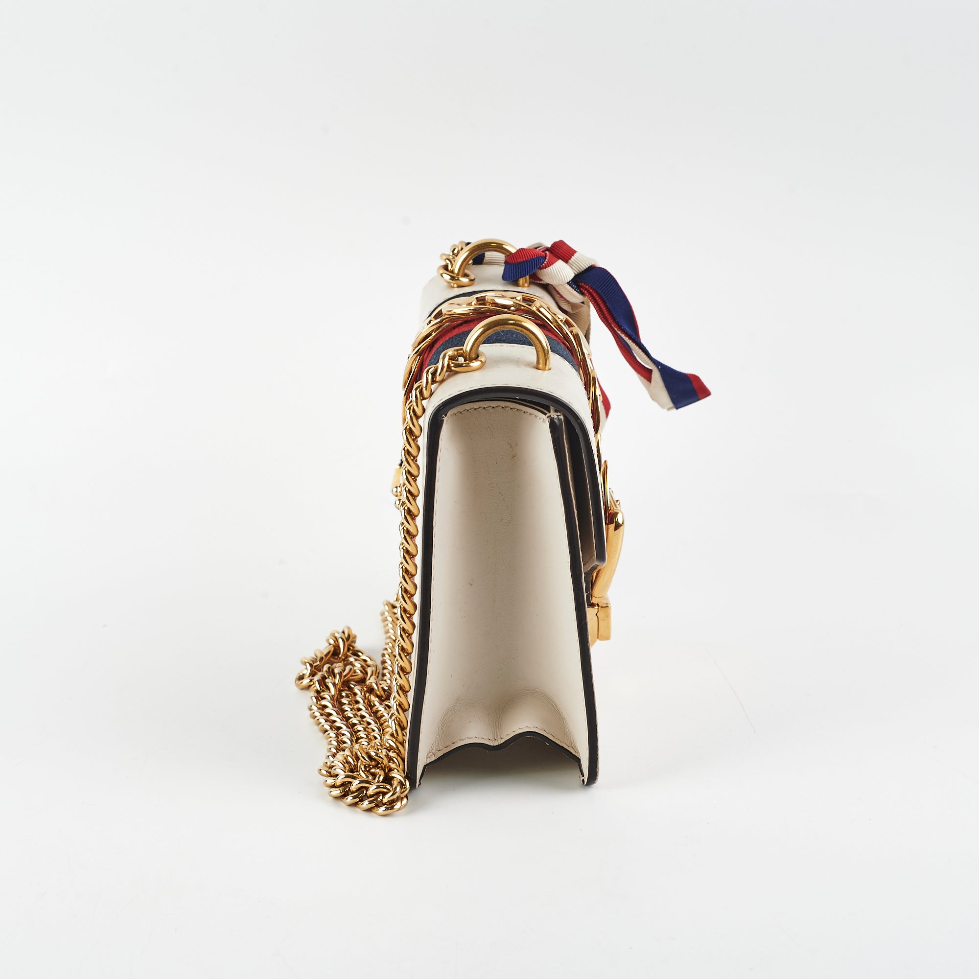 Gucci Sylvie Small Shoulder Bag White