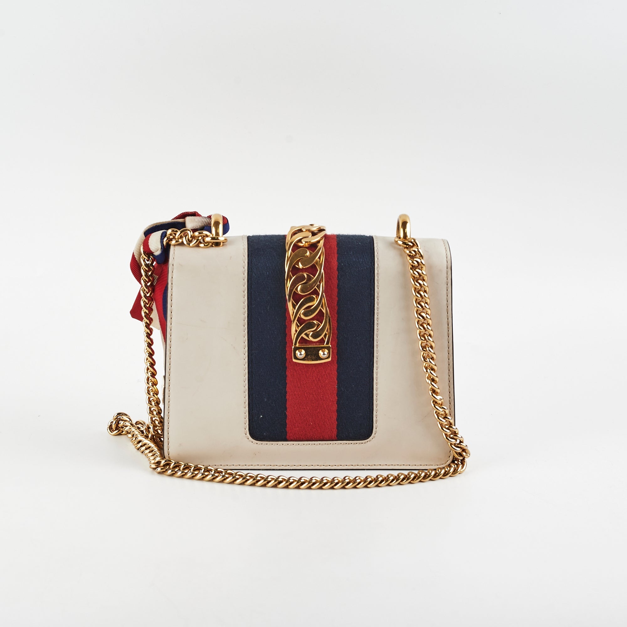Gucci Sylvie Small Shoulder Bag White