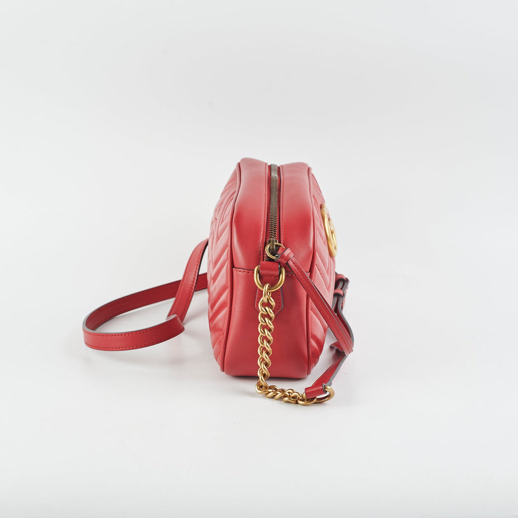 Gucci Marmont Camera Bag Red