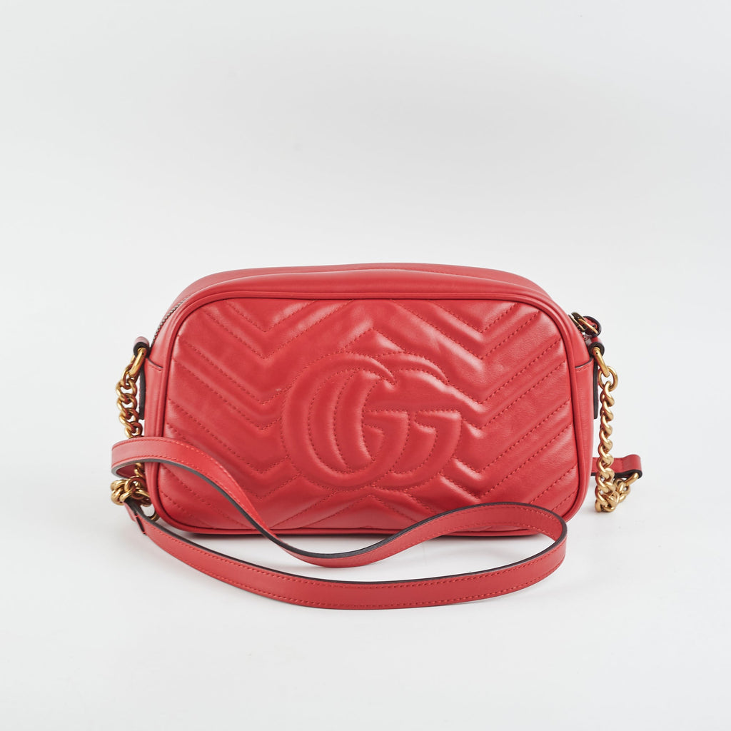Gucci Marmont Camera Bag Red