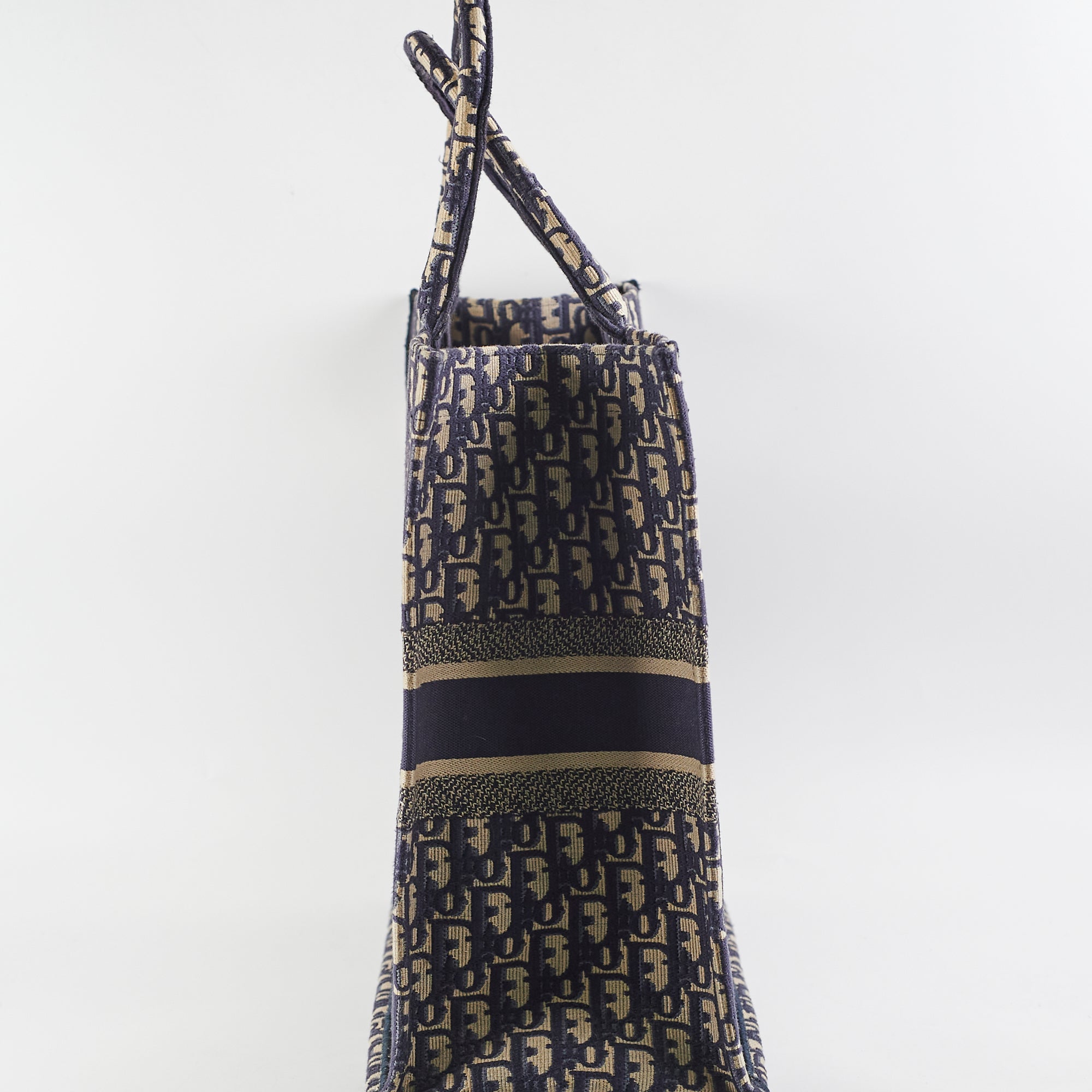 Christian Dior Oblique Book Tote Navy (GW Initials)