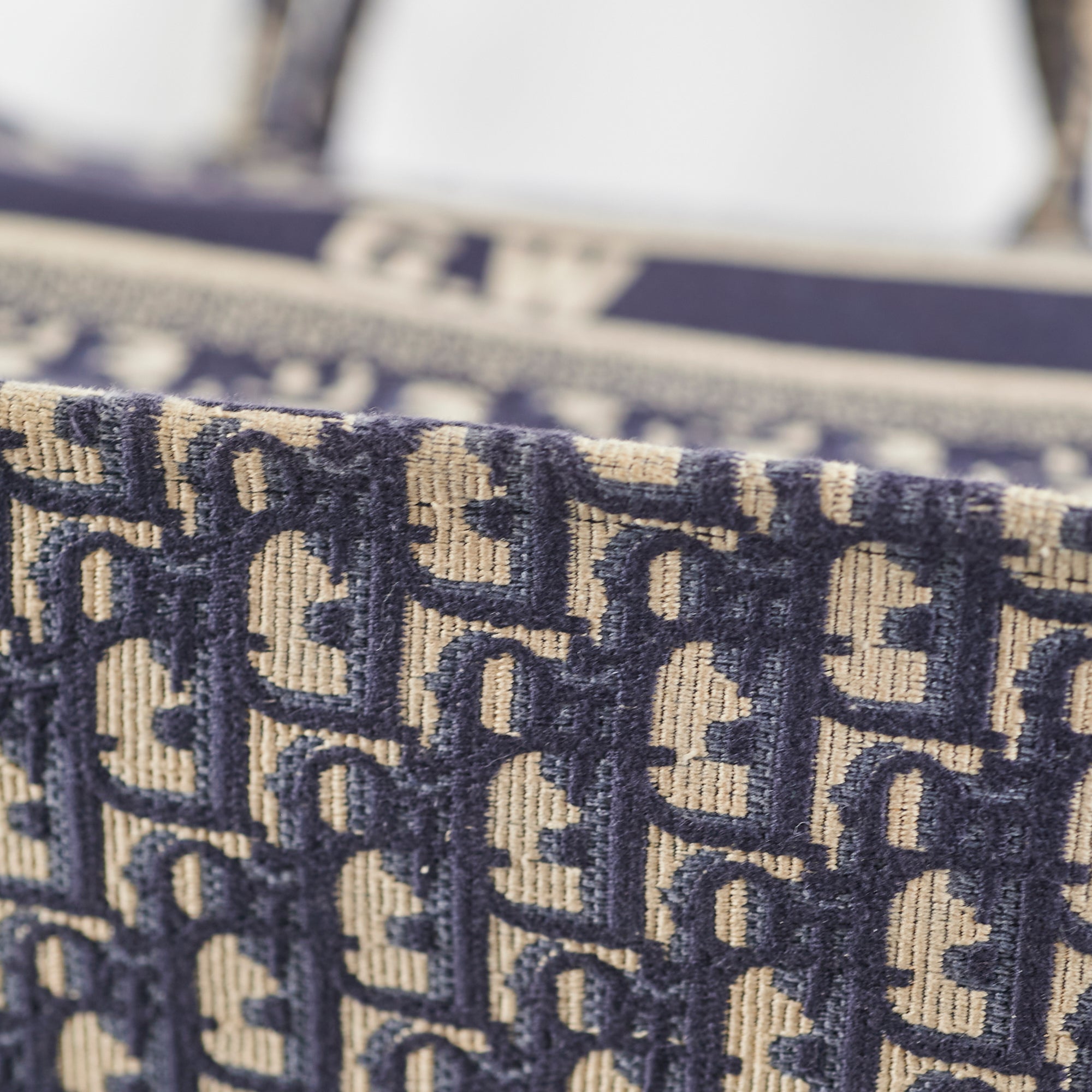 Christian Dior Oblique Book Tote Navy (GW Initials)