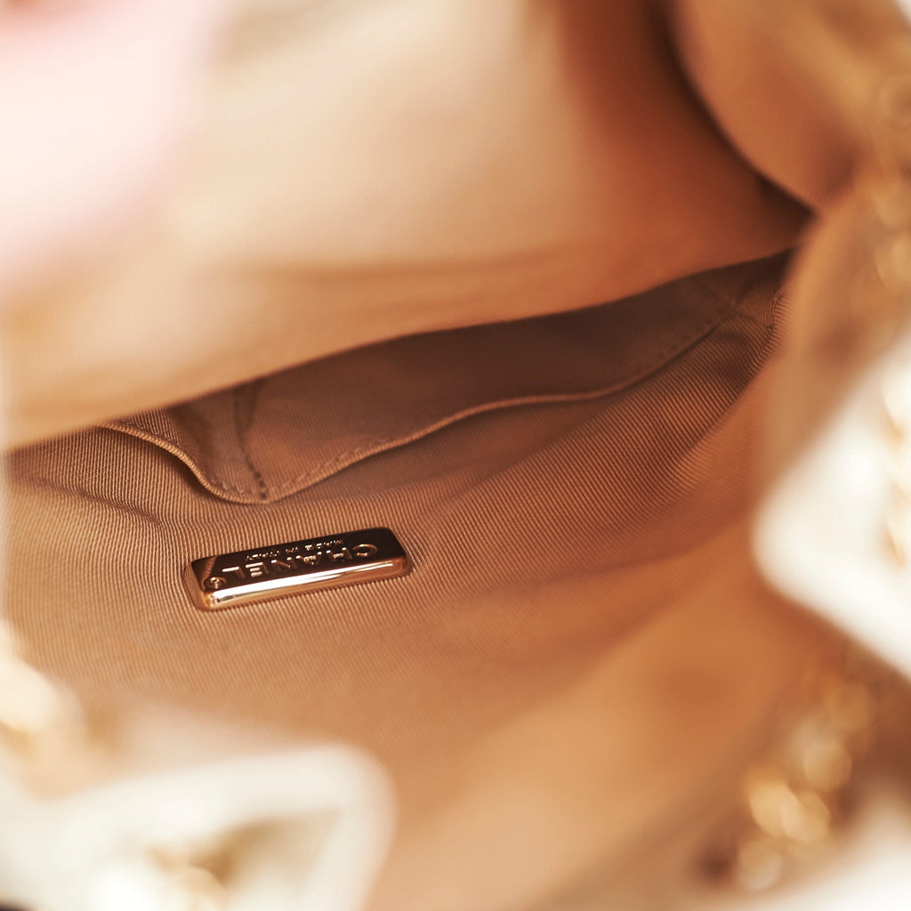 Chanel Metallic Quilted Small Backpack Gold