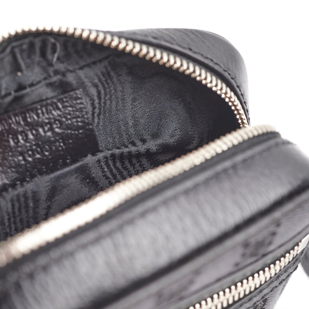 Gucci x Balenciaga Black Monogram Crossbody Bag