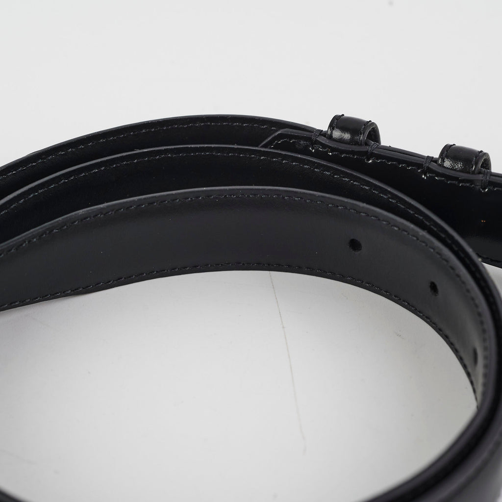 Celine Triomphe Medium Belt Black Size 85cm