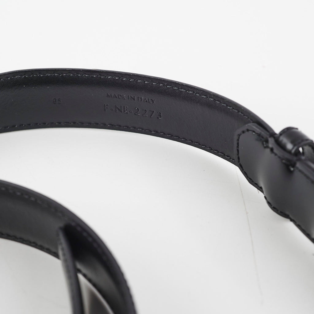 Celine Triomphe Medium Belt Black Size 85cm