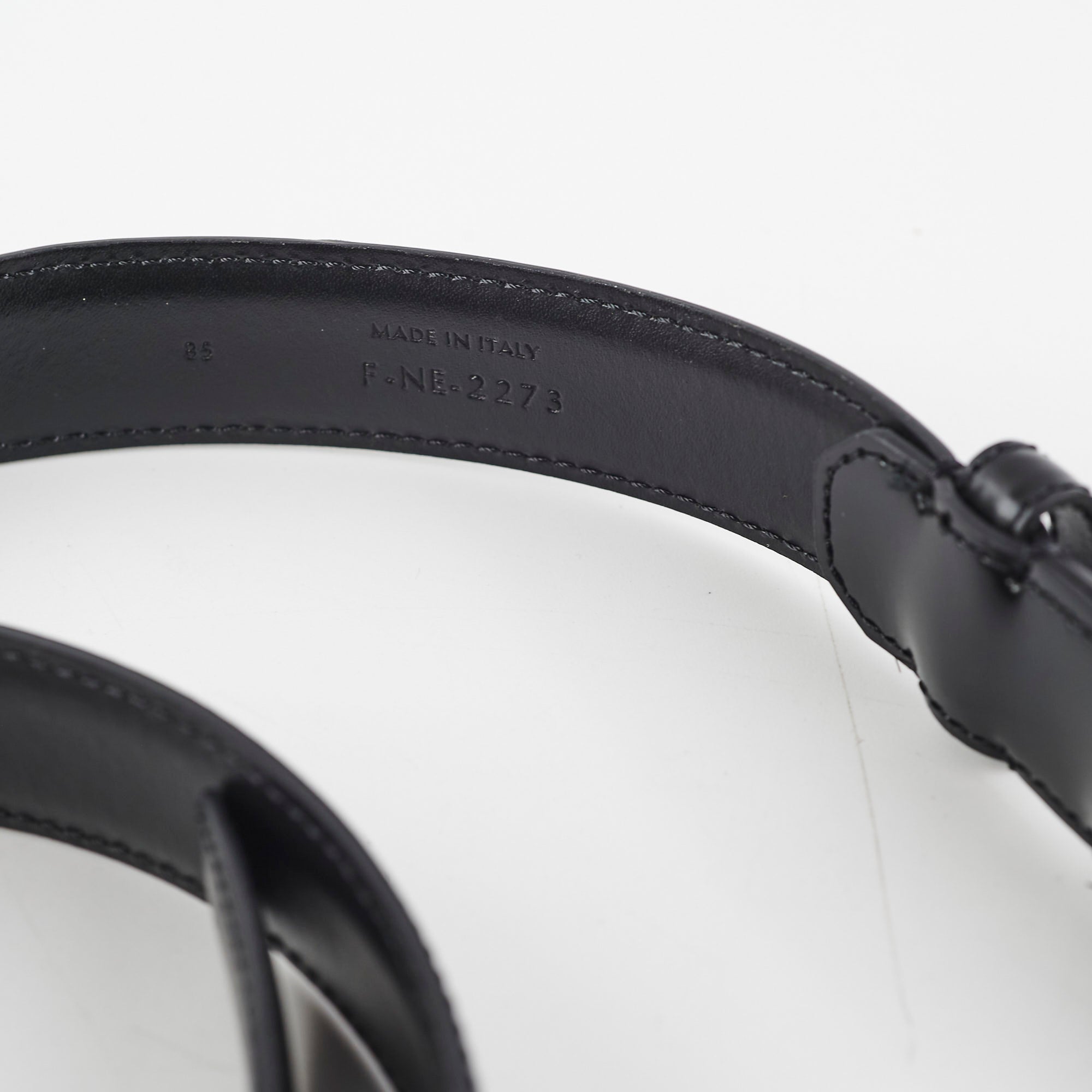 Celine Triomphe Medium Belt Black Size 85cm