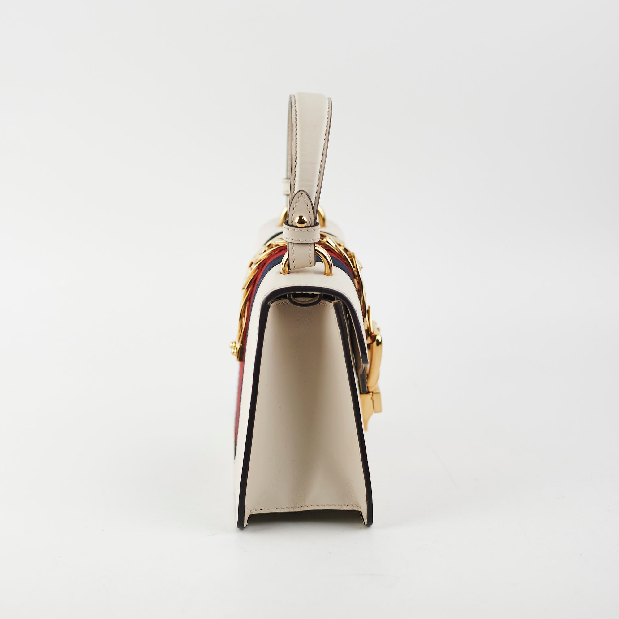 Gucci Sylvie Small Top Handle White