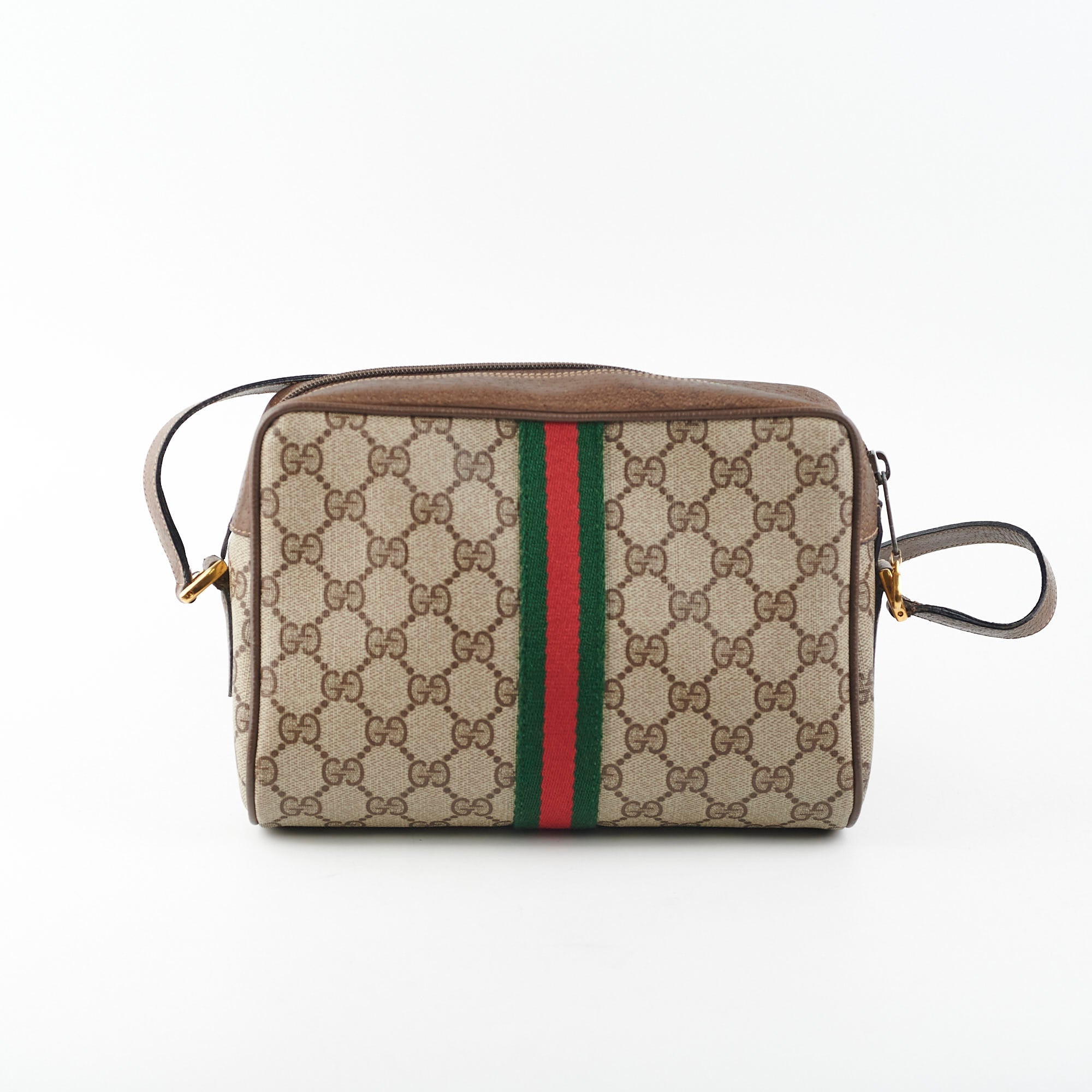 Gucci Monogram Messenger Crossbody Bag