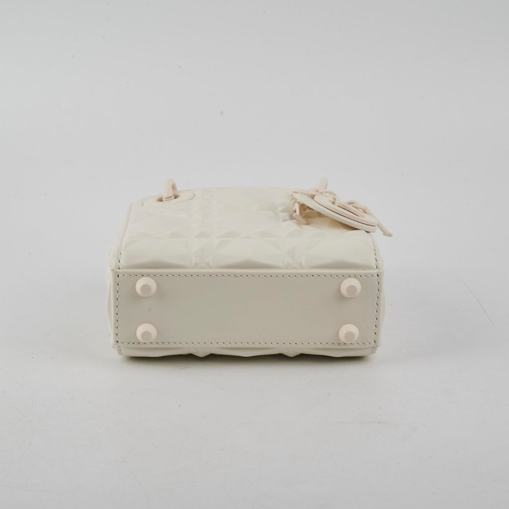 Christian Dior Micro Lady Dior White
