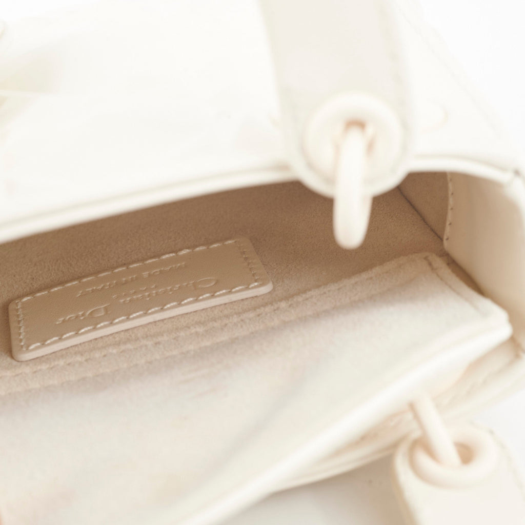 Christian Dior Micro Lady Dior White
