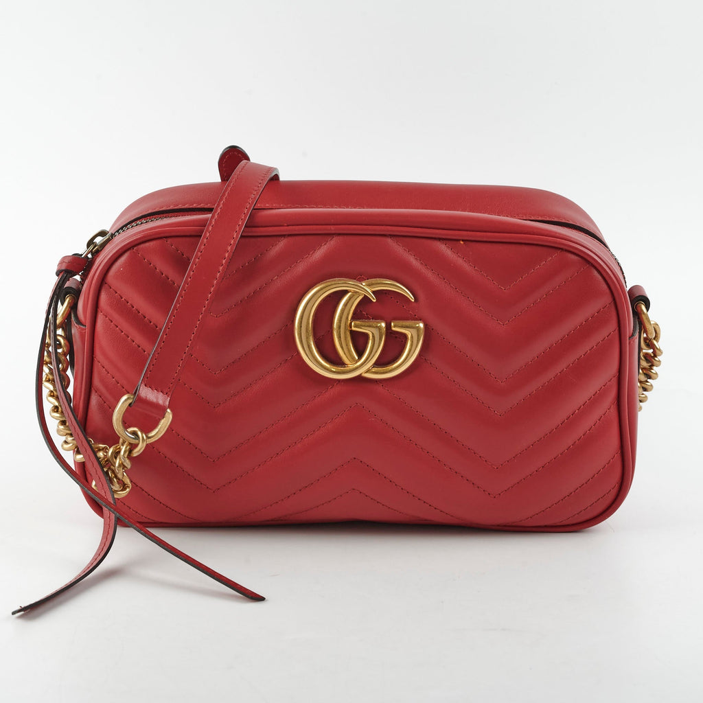 Gucci Marmont Small Soho Disco Bag Red