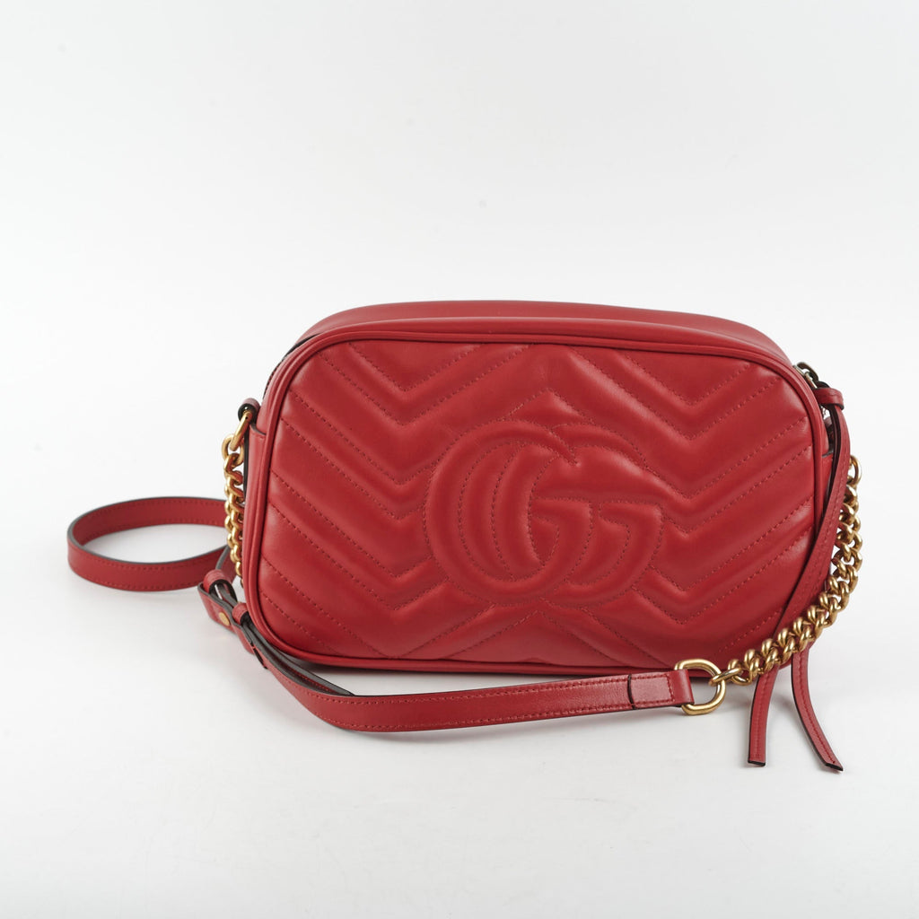 Gucci Marmont Small Soho Disco Bag Red